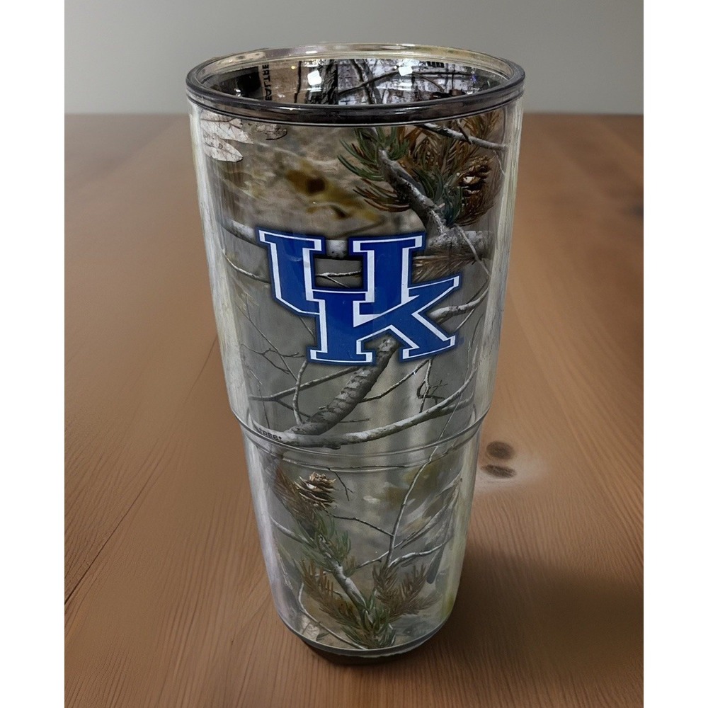 REAL TREE Tervis University of Kentucky UK Wildcats Tumbler Cup Tailgating 24oz